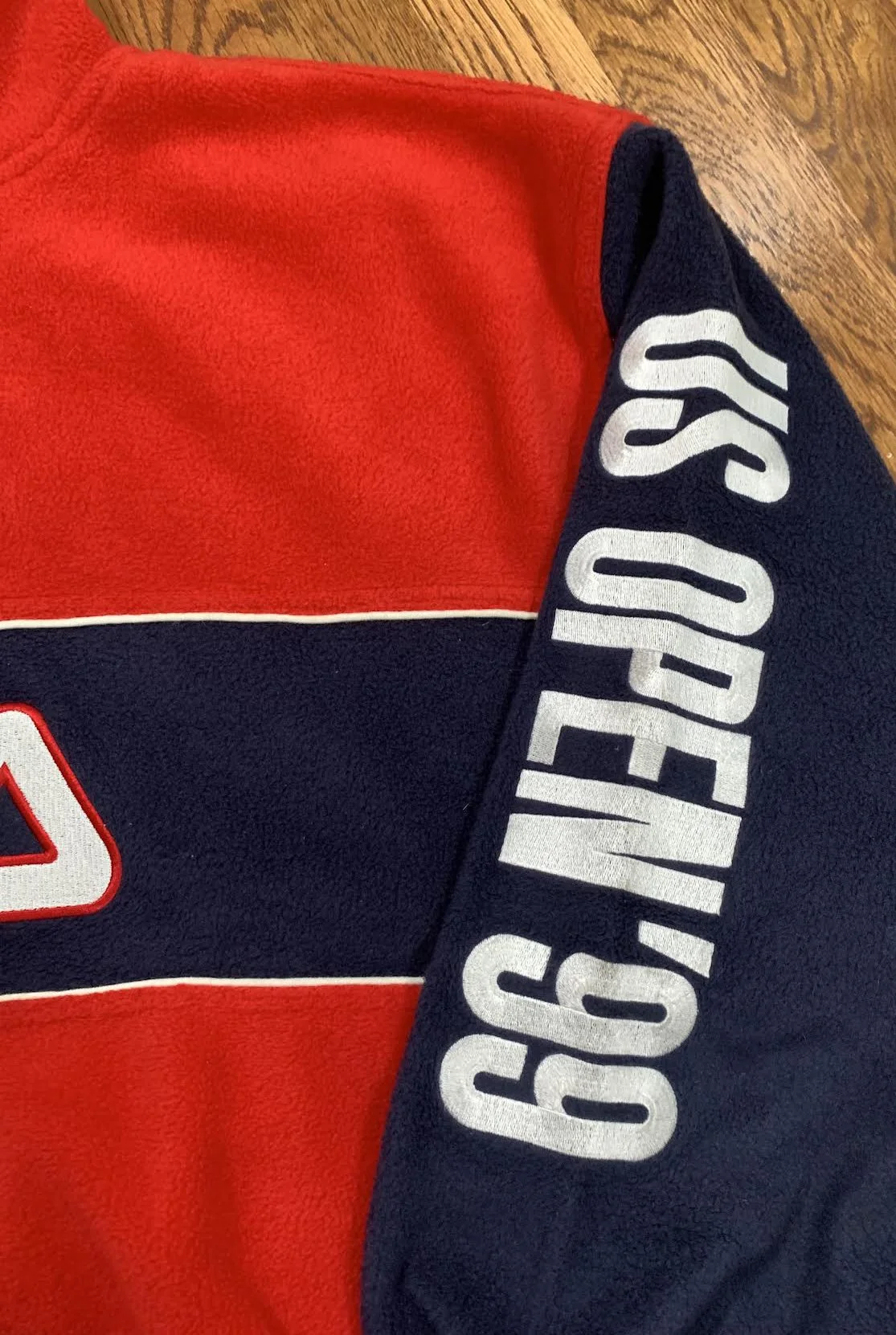 Vintage Fila 1999 US Open Tennis 1/4 Zip Fleece (Size XXL) — RootsBK